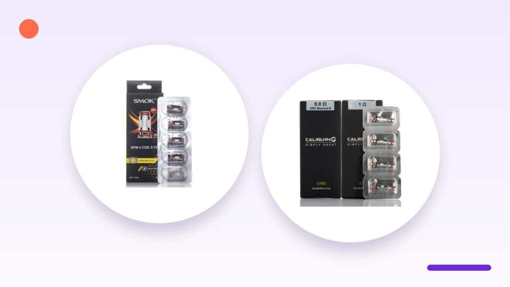 SMOK RPM 4 ve Uwell Caliburn G yedek coil