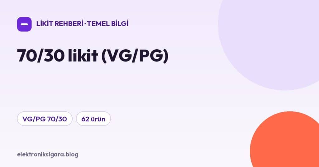 70/30 likit (VG/PG)