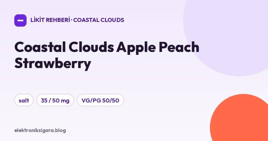 Coastal Clouds Apple Peach Strawberry
