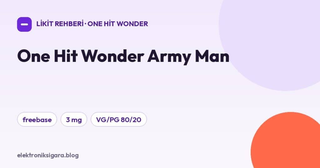 One Hit Wonder Army Man