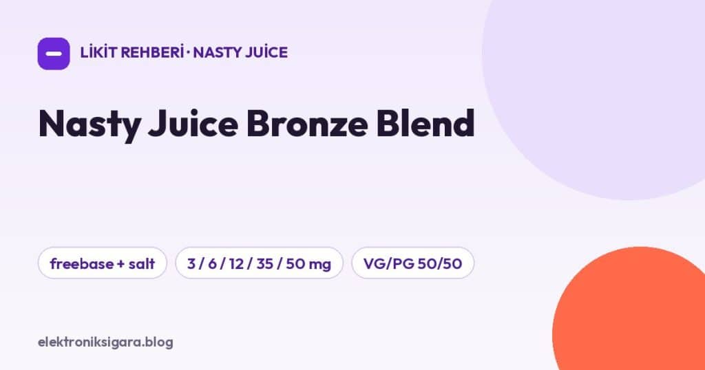 Nasty Juice Bronze Blend