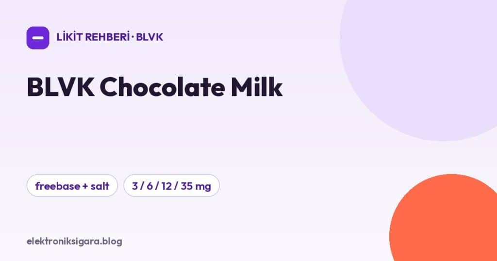 BLVK Chocolate Milk