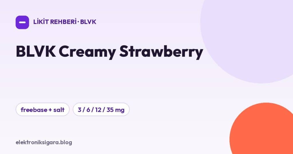 BLVK Creamy Strawberry