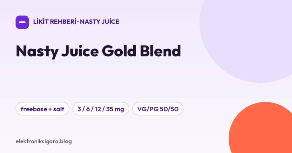 Nasty Juice Gold Blend