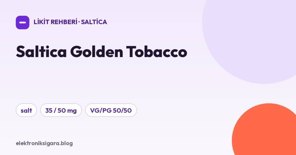Saltica Golden Tobacco
