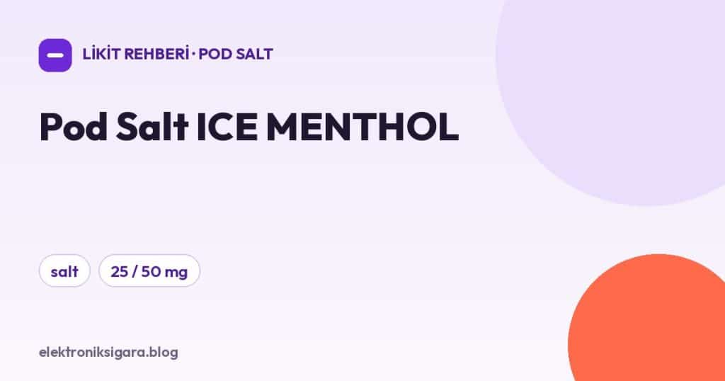 Pod Salt ICE MENTHOL