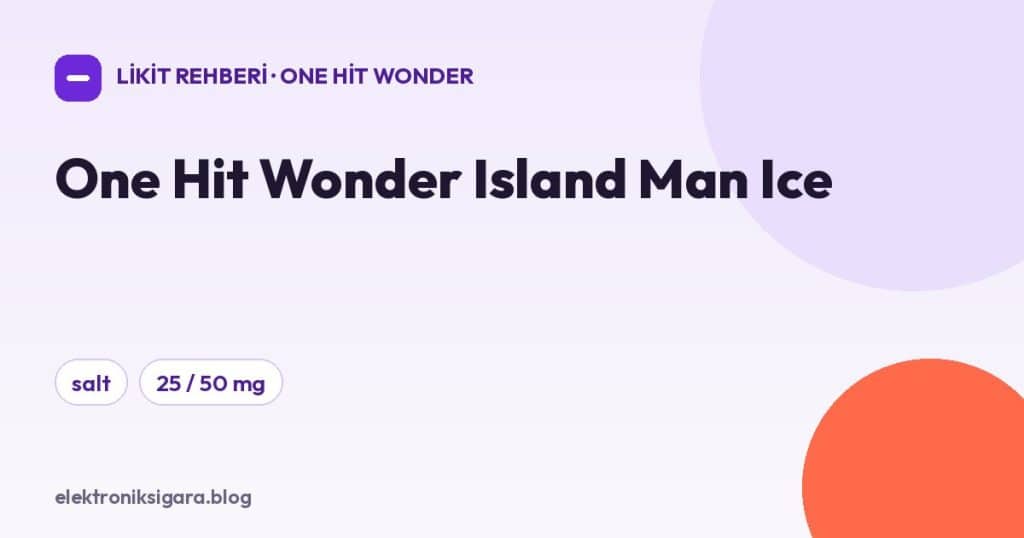 One Hit Wonder Island Man Ice