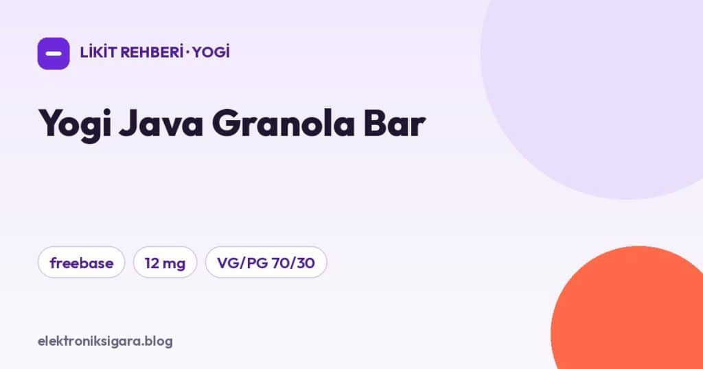 Yogi Java Granola Bar