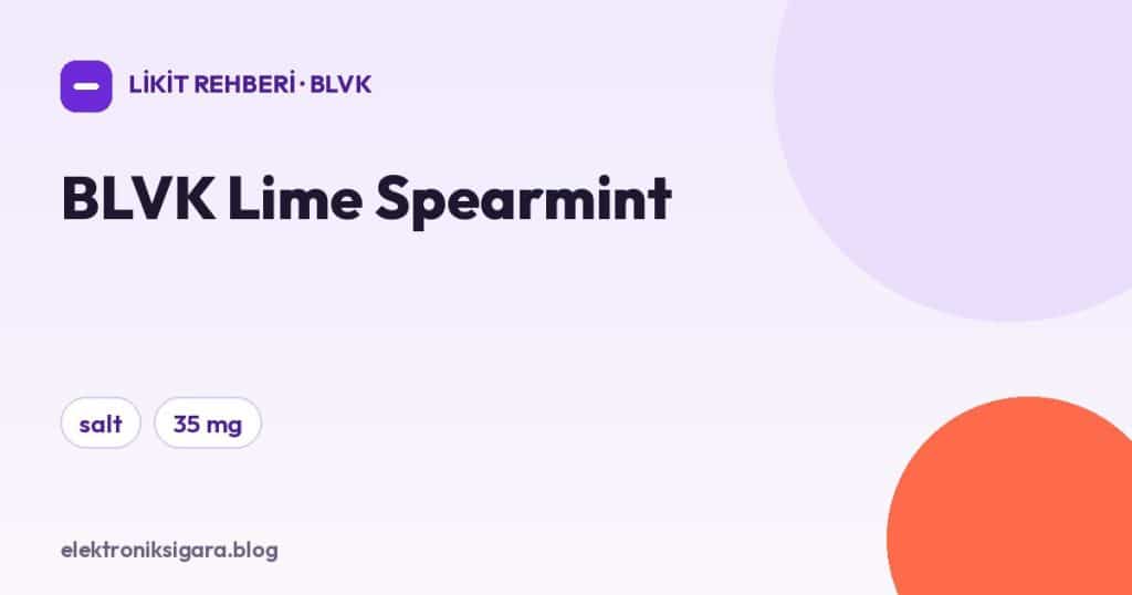 BLVK Lime Spearmint