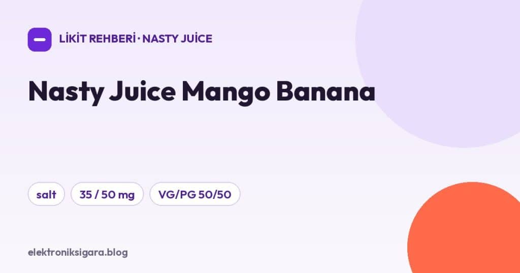 Nasty Juice Mango Banana