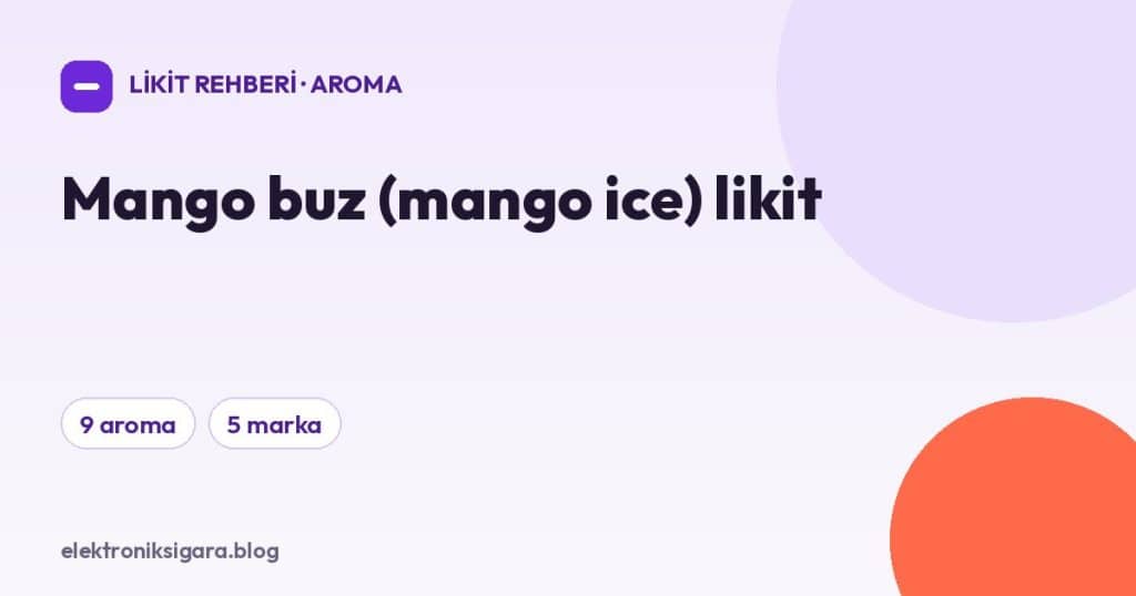 Mango buz (mango ice) likit