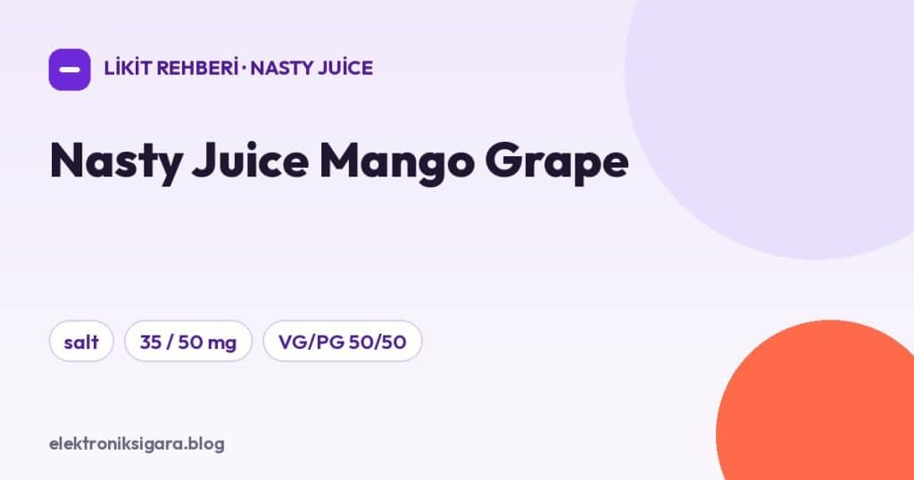 Nasty Juice Mango Grape