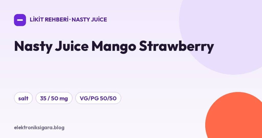 Nasty Juice Mango Strawberry
