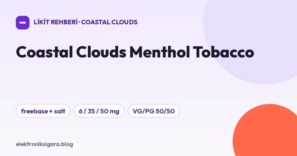 Coastal Clouds Menthol Tobacco