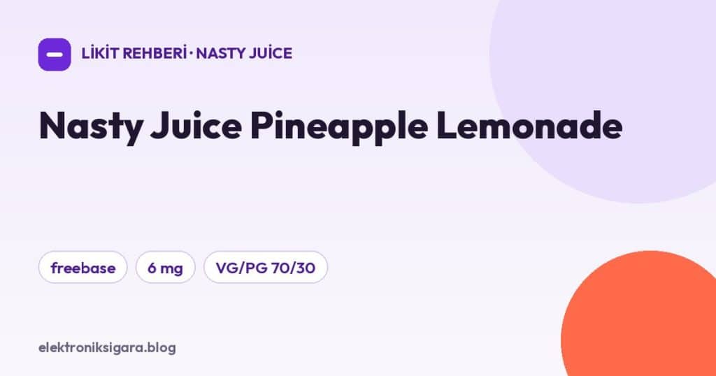 Nasty Juice Pineapple Lemonade