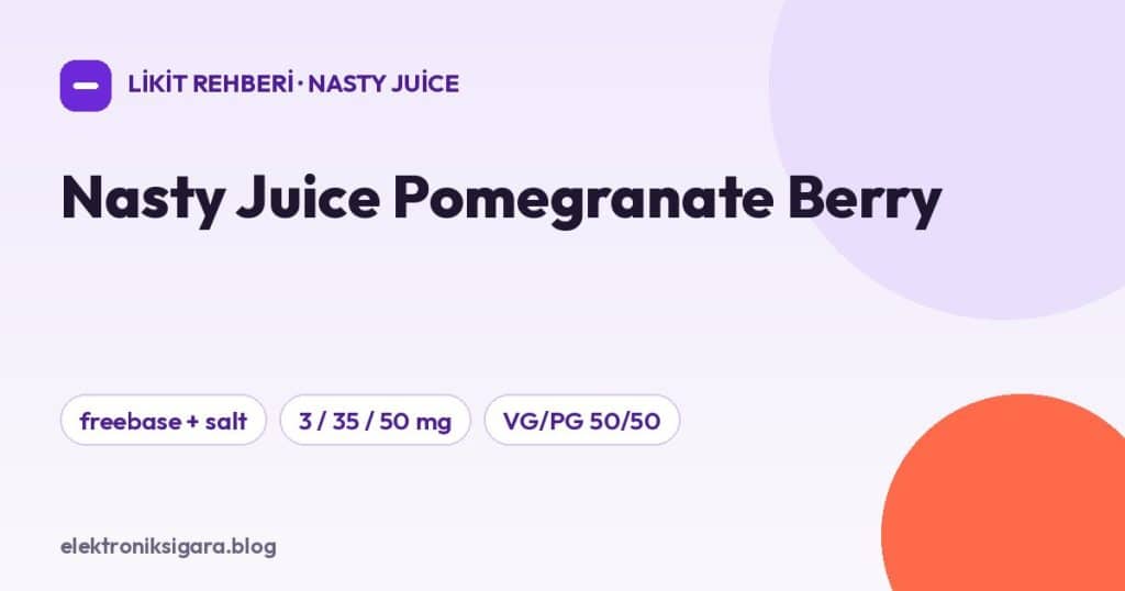 Nasty Juice Pomegranate Berry