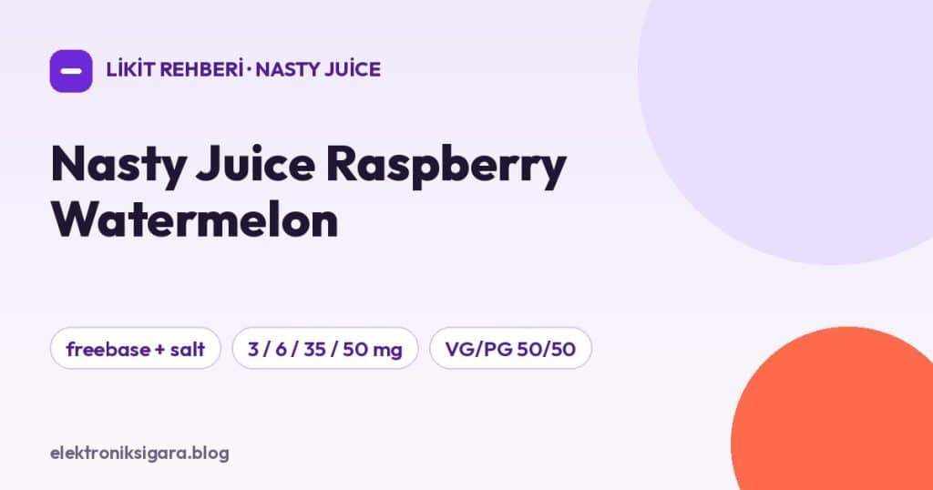 Nasty Juice Raspberry Watermelon