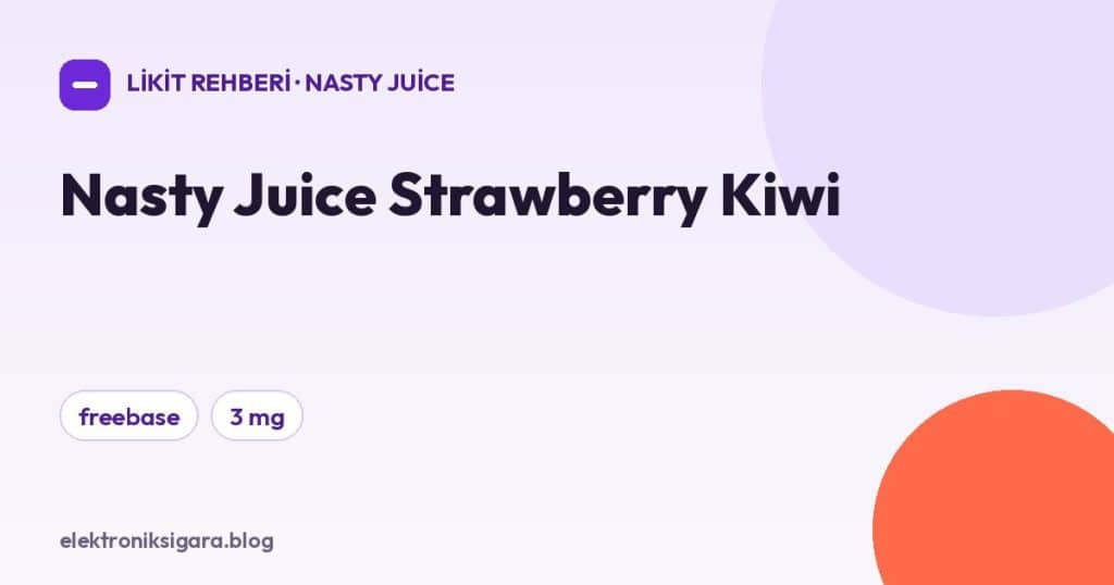 Nasty Juice Strawberry Kiwi