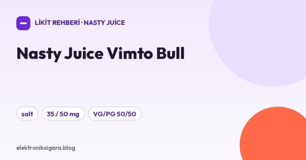 Nasty Juice Vimto Bull