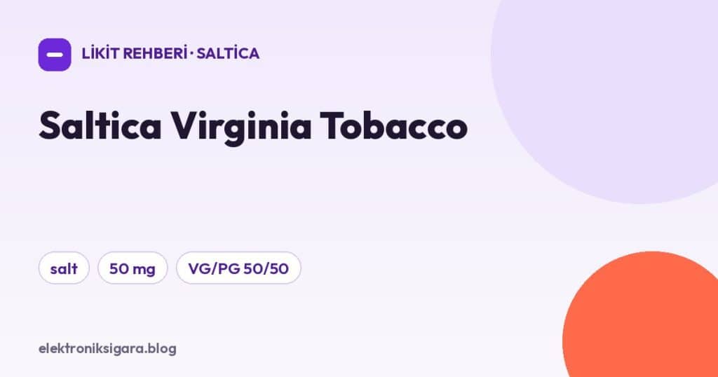 Saltica Virginia Tobacco