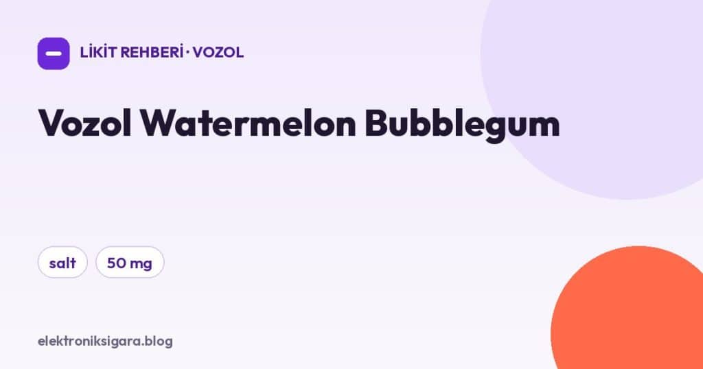 Vozol Watermelon Bubblegum