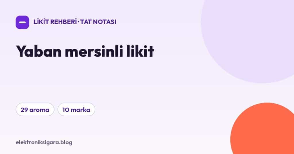 Yaban mersinli likit